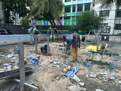 މާލެ ސަރަހައްދުގައި ހުރި ކުޅިވަރު ކުޅޭ ތަންތަނުގެ އާބާތުރަ ފިލުވަން ފަށައިފި