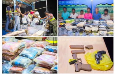 ލަންކާ ސިފައިން އަނެއްކާވެސް ޑްރަގް ބޯޓެއް އަތުލައިގެންފި، ހަތިޔާރު ވެސް ހުރި