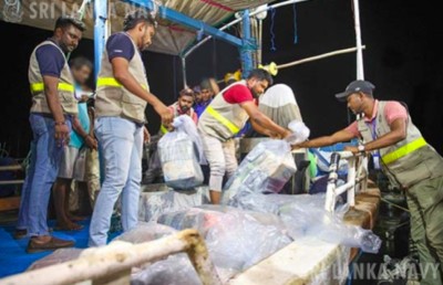 ލަންކާ ސިފައިން އަނެއްކާވެސް ޑްރަގް ބޯޓެއް އަތުލައިގެންފި، ހަތިޔާރު ވެސް ހުރި