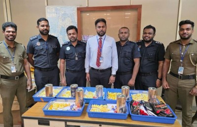 ޗޮކްލެޓެއް ނޫން، ފަސް ކިލޯ މަސްތުވާތަކެތި!