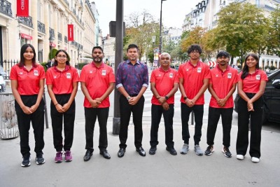 އޮލިމްޕިކްސްގައި ވާދަކުރާ ދިވެހި އެތުލީޓުންނާ ބައްދަލުކުރައްވާ ނައިބު ރައީސް ހިތްވަރުދެއްވައިފި