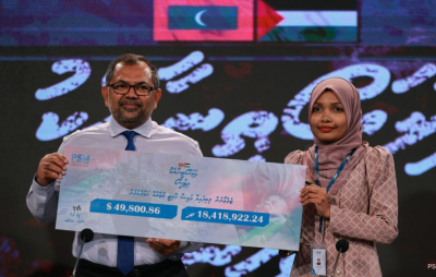 ފަލަސްތީނު ޓެލަތޯނަށް ލިބުނު 19 މިލިއަން ރުފިޔާ އަންރުއާއަށް ޖަމާކޮށްފި