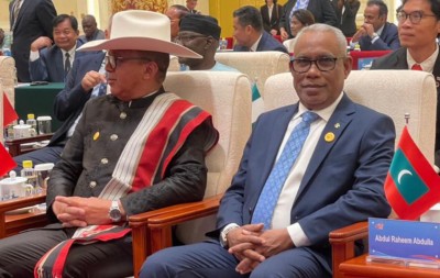 ޗައިނާއިން އަމާންކަން ގާއިމުކުރަން ކުރާ މަސައްކަތަށް އަބަދުވެސް އެއްބާރުލުން ދޭނަން: އަބްދުއްރަޙީމް