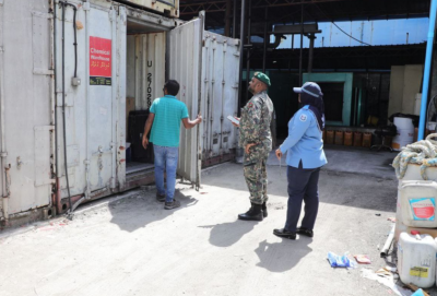 ނުރައްކާތެރި ކަމެއް؛ ކެމިކަލް ގުދަންކުރާ 31 ތަނަކާއި ކެމިކަލް ވިއްކާ 24 ފިހާރައެއް މާލޭގައި!