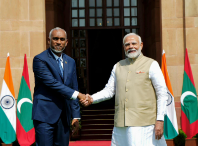 ރައީސް މުއިއްޒު، އިންޑިއާގެ ބޮޑުވަޒީރު މޯދީއާ ބައްދަލުކުރައްވައިފި