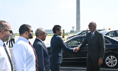 ސައޫދީއާއި އަޒަރްބައިޖާނަށް ކުރެއްވި ދަތުރުފުޅު ނިންމަވާލެއްވުމަށްފަހު ރައީސް ރާއްޖެ ވަޑައިގެންފި