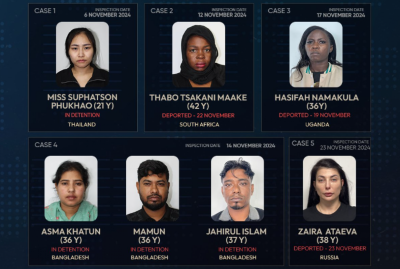 ފުޅާ ދާއިރާއެއްގައި ހަށި ވިއްކި ފަސް ބިދޭސީ އަންހެނުންނާއި ދެ އެޖެންޓުން އަތުލައިގެންފި