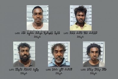 މަސްތުވާތަކެއްޗާއެކު ލަންކާ މަސްބޯޓުން ހައްޔަރުކުރި 5 ބިދޭސީންގެ ބަންދަށް 30 ދުވަސް