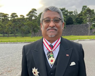 ކުރީގެ ސްޓޭޓް މިނިސްޓަރު ޚަލީލަށް ޖަޕާނުގެ "އޯޑާ އޮފް ދަ ރައިޒިން ސަން"ގެ ޝަރަފު