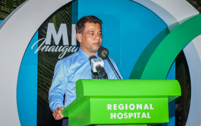 ވައުދާ އެއްގޮތަށް އުނގޫފާރު ރީޖަނަލް ހޮސްޕިޓަލް ޓާޝަރީ ފެންވަރަށް ބަދަލުކޮށްދޭނަން: ނާޒިމް