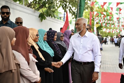 މަހިބަދޫ ރައްޔިތުންނަށް ރައީސް ދެއްވީ އަންނަ އަހަރު ތަރައްގީގެ މަޝްރޫއުތައް ފައްޓަވާނެ ކަމުގެ ޔަގީންކަން