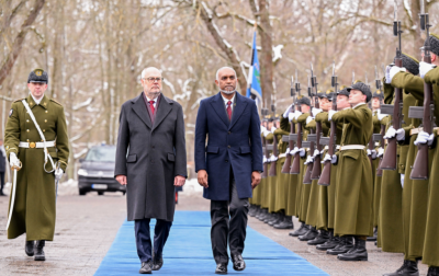 އެސްޓޯނިއާ ދަތުރުފުޅަށް ފަހު ރައީސް މާލެ ވަޑައިގެންފި