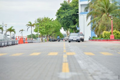 ފަޅުން ބައެއް ޝީޓްޕައިލްކޮށް 4 ލޭން ހިމެނޭހެން މަސްމާރުކޭޓާ ހަމައަށް މަގު ހަދަން ނިންމައިފި