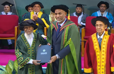 ރާއްޖޭގެ ޔުނިވާސިޓީއަކުން އެންމެ ފުރަތަމަ އެރުވި އޮނޮރަރީ ޑޮކްޓަރޭޓޫކަން ޝެއިޚް އިސްމާއިލަށް