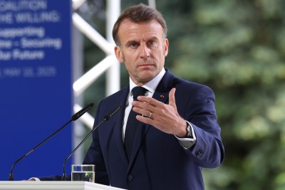 ޣައްޒާގެ ރައްޔިތުން ގަސްދުގައި ބަނޑަށް މެރުމަކީ މުޅި ދުނިޔެ ލަދުގަންނަންޖެހޭ ކަމެއް: މެކްރޯން