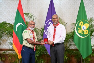 ދުނިޔޭގެ ސްކައުޓު ބެޖު ރައީސަށް އަރުވައިފި