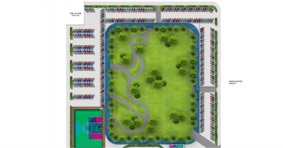 ބާސްކެޓު ކޯޓަކާއި، ޕާކިން ޒޯނަކާއެކު މާފަންނު ސަހަރާ، މާފަންނު މައިޒާނަށް