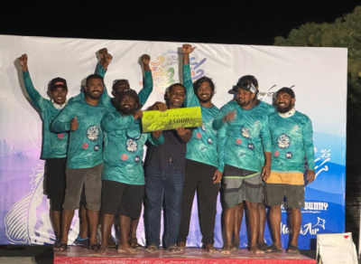 ޖުމްލަ 34 ކިލޯގެ މަސް ބާނައި، ހަނީބަނީ މަސް ރޭހުގެ ޗެމްޕިއަންކަން 'ފުޅަނގި'ން ހޯދައިފި