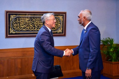 އެމެރިކާއާ އެކު ގާއިމުކުރި ޚާރިޖީ ގުޅުމަށް 60 އަހަރު ފުރުން އަންނަ އަހަރު ފާހަގަކުރަން އުންމީދުކުރަން: ރައީސް