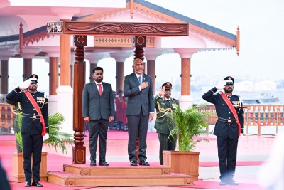 ލަންކާގެ ރައީސަށް ރަސްމީކޮށް މަރުހަބާ ދަންނަވައިފި