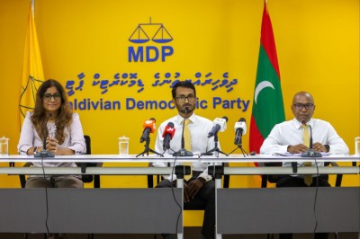 އެމްޑީޕީގެ ދުވުމަށް ހުޅުމާލެއިން ހުއްދަ ނުދިނުމުން މަޖީދީ މަގުގައި ދުވުން ބާއްވަނީ