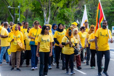 300 އެއްހާ މީހުންނާއެކު، އެމްޑީޕީގެ "ރަން ރީނދޫ" ދުވުން ބާއްވައިފި