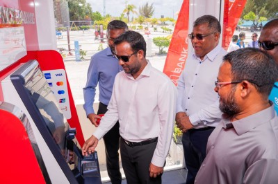 7 ރަށެއްގައި އޭޓީއެމް ހުޅުވައި، ހުވަދު އަތޮޅުގެ ހުރިހާ ރަށެއްގައި ބީއެމްއެލްގެ އޭޓީއެމް ގާއިމްކޮށްފި