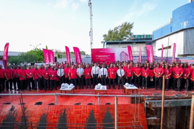 ޒަމާނީ ފެންވަރަށް ބިނާކުރާ އައިލެންޑް އޭވިއޭޝަންގެ އާ އޮފީހުގެ ބިންގާ އަޅައިފި