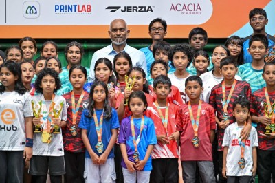 މޯލްޑިވްސް ޖޫނިއާ އޯޕަންގެ ފައިނަލް ޝަރަފްވެރިކޮށްދެއްވީ ރައީސް