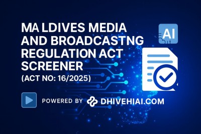 އާ މީޑިއާ ގާނޫނަށް ލިޔުންތައް ފޭތޭތޯ ކަށަވަރުކޮށްދޭ އޭއައި ޓޫލްއެއް އެސްއެސް މީޑިއާއިން އުފައްދައިފި