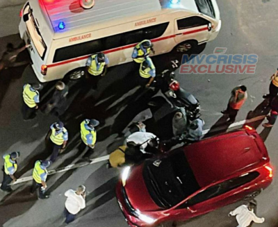 ސައިކަލެއްގައި، ފަހަތުން އައި ކާރެއް ޖެހި ދެ މީހަކަށް އަނިޔާވެއްޖެ