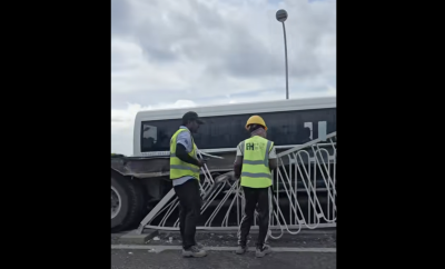 ބޮޑު ޓްރެއިލަރު ޓްރަކެއް ޑިވައިޑަރުތަކުގައި ޖެހި އެކްސިޑެންޓުވެއްޖެ