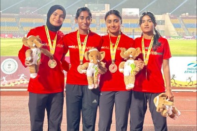 ސައުތު އޭޝިއަން ސީނިއާ އެތުލެޓިކްސް ޗެމްޕިއަންޝިޕުން ދިވެހި އަންހެން ރިލޭ ޓީމަށް ލޯ މެޑަލް