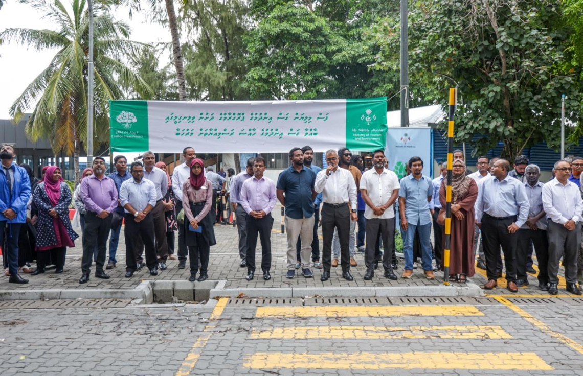 ދިވެހި ރުކާއި ހައިވަކަރު ގަހާ އެކު ވިލިމާލޭގައި 500 ގަސް އިންދައިފި