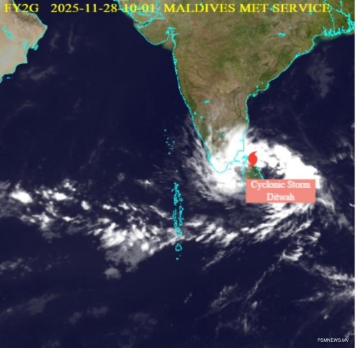ލަންކާ ސަރަޙައްދުގައި އުފެދުނު ތޫފާން، ރާއްޖެއާ ދުރަށް
