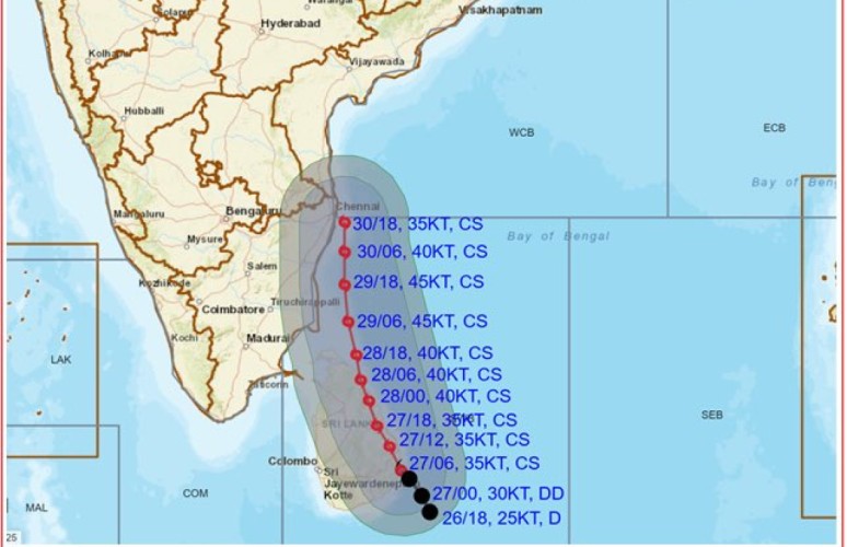 ކޮޅިގަނޑު ވަރުގަދަވެ ތޫފާނަކަށް، ލަންކާ ކުއްލި ހާލަތަށް!