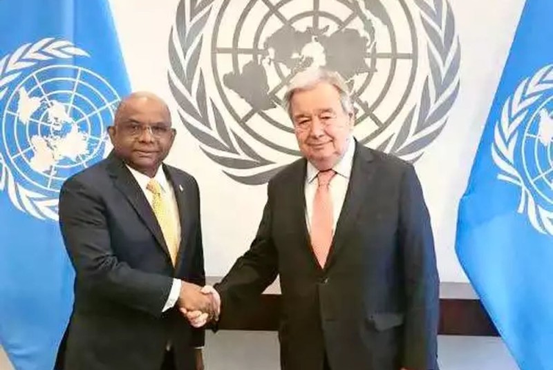 ޝާހިދު، އދ ގެ ސެކެރެޓަރީ ޖެނެރަލް އާއި ބައްދަލުކުރައްވައިފި