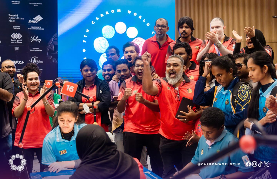 ކެރަމް ވޯލްޑް ކަޕުން އަންހެން ޓީމަށް ދެ ވަނަ