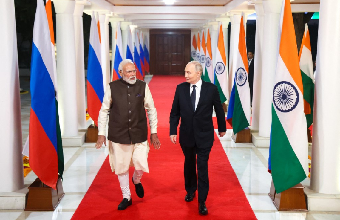 ރަޝިޔާގެ ރައީސް ޕުޓިން އިންޑިއާގައި