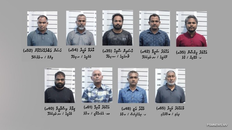 ސިނގިރޭޓު ކޮންޓޭނަރުގެ މައްސަލާގައި ދިގަލި ވަހީދާއި އާރިފް ހިމެނޭހެން 11 މީހަކަށް ދަޢުވާކުރަނީ