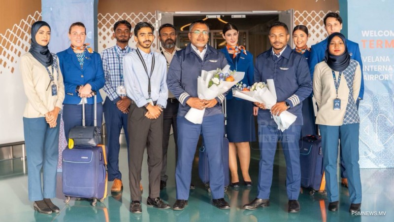 ދިވެހިންނަށް ފަޚުރެއް، ބޭރު އެއާލައިނެއްގެ ފްލައިޓެއްގައި ދިވެހި 2 ޕައިލެޓުން!