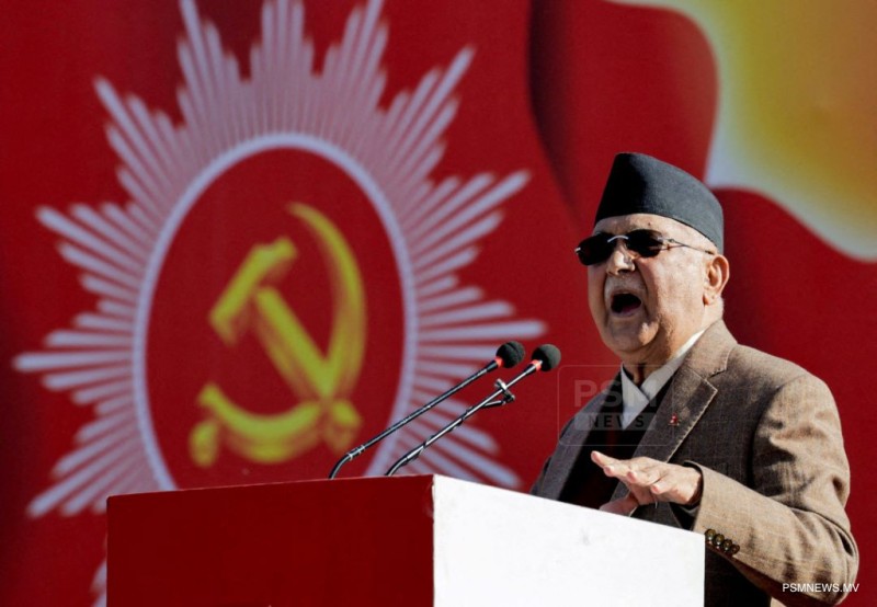 ނޭޕާލްގެ ކުރީގެ ބޮޑުވަޒީރު އޮލީއަށް ތާޢީދުއޮތް ކަން ދައްކާލަން ބޮޑު އެއްވުމެއް ބާއްވައިފި