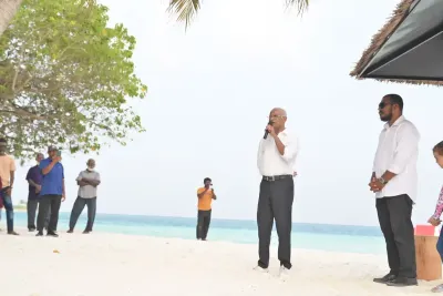 "ހިރިވެލި ބީޗް" ހުޅުވުމުގެ ރަސްމިއްޔާތު ގައި ރައީސް ސޯލިހު ވާހަކަ ދައްކަވަނީ