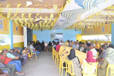 ކުރީގެ ރައީސް އިބްރާހީމް މުޙައްމަދު ޞާލިޙް ދ. ކުޑަހުވަދޫ އެމްޑީޕީ ސަޕޯޓަރުންނާއި ބައްދަލު ކުރައްވަނީ