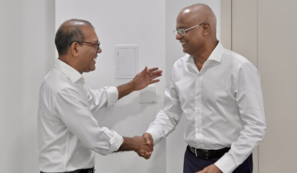 ރައީސް ސޯލިހާއި ރައީސް ނަޝީދު ބައްދަލުކުރައްވައިފި