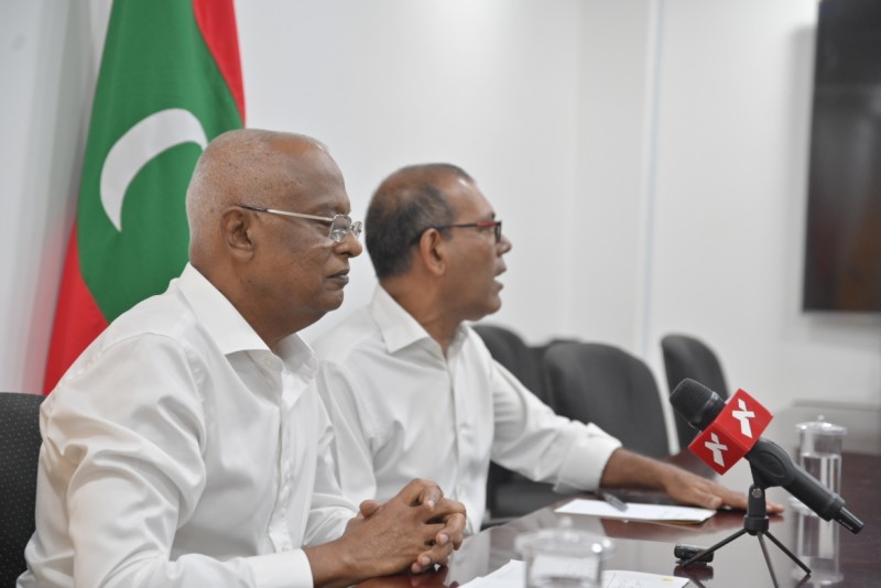 2 ރައީސުން އެކުގައި ފެނުމުން އެމްޑީޕީ އުންމީދު އާވެފައި