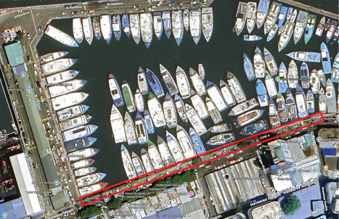 ނޯތު ހާބަރުގެ "ޒޯން އޭ" ޖެޓީގައި އަޅާފައިހުރި އުޅަނދުތައް ޖެޓީ ނަންބަރު އެކަކަށް