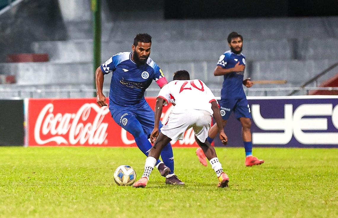 ދަގަނޑޭ އެނބުރި އައި މެޗުން މޮޅުވެ ނިއު އަށް ހަމަޖެހުމެއް