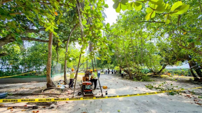 ޗައިނާގެ ހިލޭ އެހީގައި ވިލިމާލޭގައި އަޅާ ހޮސްޕިޓަލްގެ ސާވޭ ފަށައިފި