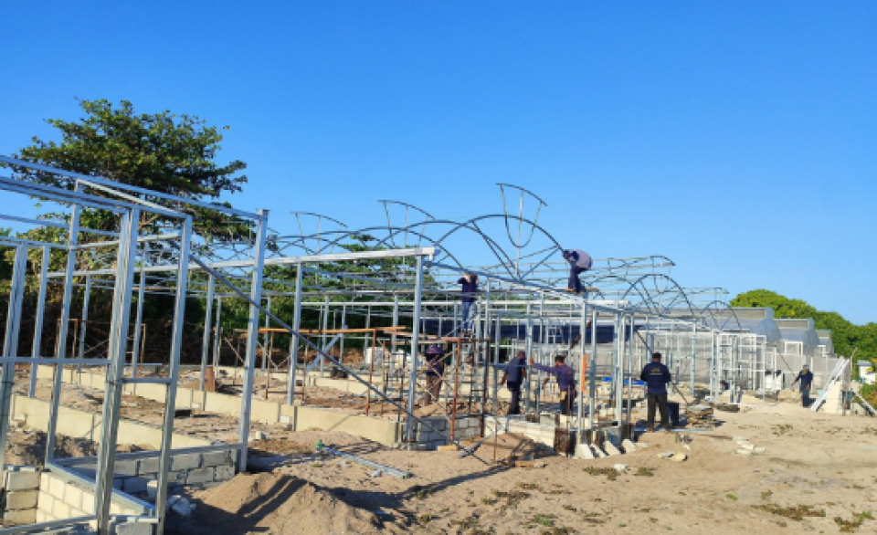 ގޮއިދޫ ގްރީން ހައުސްތަކުގެ75 އިންސައްތަ މަސައްކަތް ނިމިއްޖެ